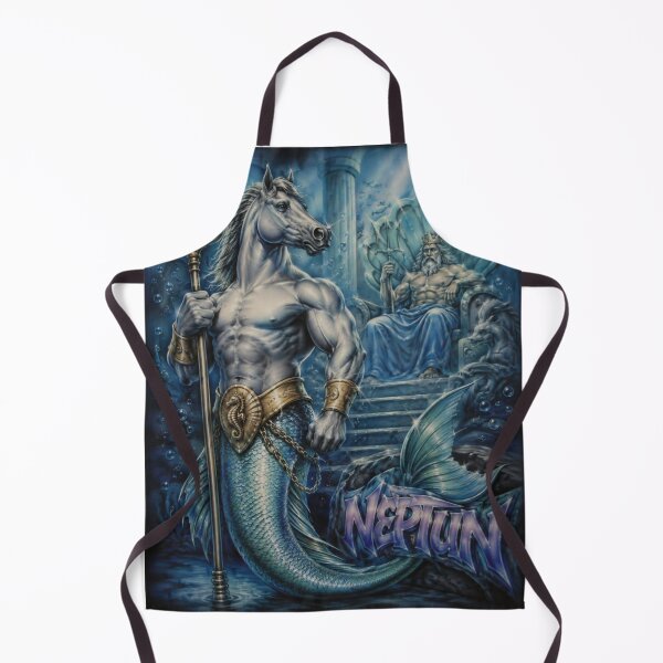 Item preview, Horse Merman – Neptune’s Ocean Guardian | 90s Airbrush Fantasy designed and sold by Kilian Luc.