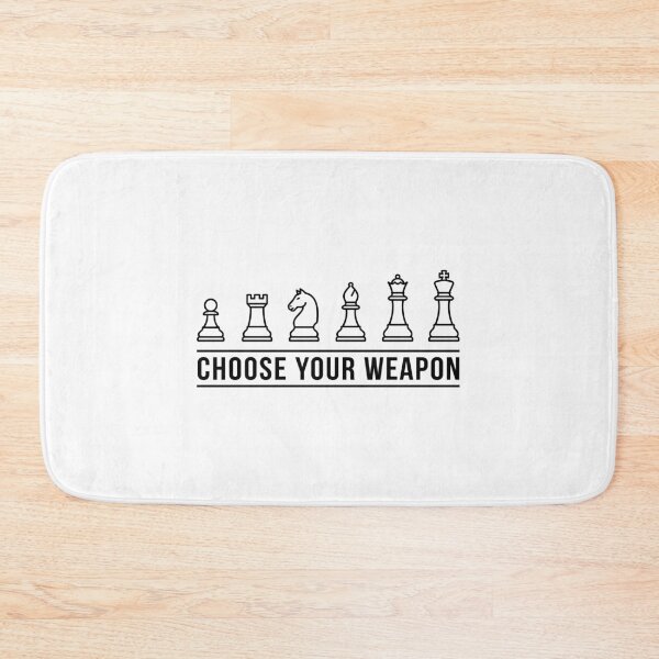 Item preview, Choose Your Weapon Chess Player Strategy Game designed and sold by Doodleoub.