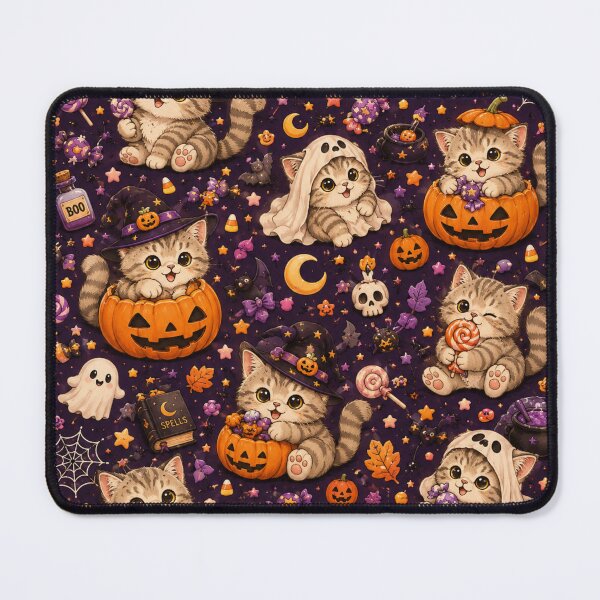 Item preview, Cute Halloween Cat Pattern designed and sold by Moochie Studios.