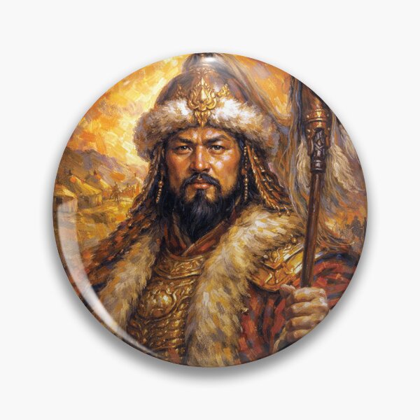 Item preview, Genghis Khan – Legendary Mongol Warrior Painting designed and sold by GalleryKauffeld.