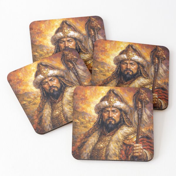 Item preview, Genghis Khan – Legendary Mongol Warrior Painting designed and sold by GalleryKauffeld.