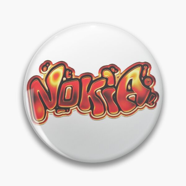 Item preview, Y2K Nokia Graffiti Logo - Flame Chrome Bubble Lettering Graphic designed and sold by Austroz.