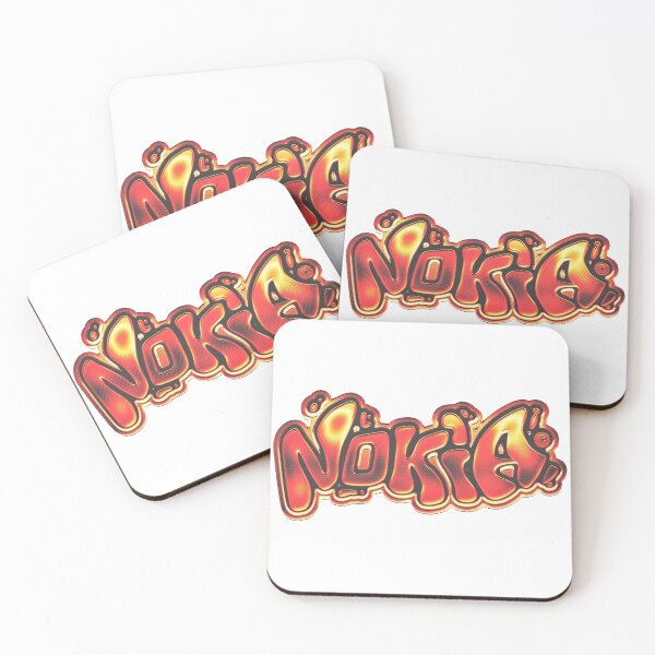 Item preview, Y2K Nokia Graffiti Logo - Flame Chrome Bubble Lettering Graphic designed and sold by Austroz.