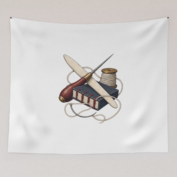 Item preview, Hand Bookbinding Tools and Kettle Stitch designed and sold by UrbanCanvvas.
