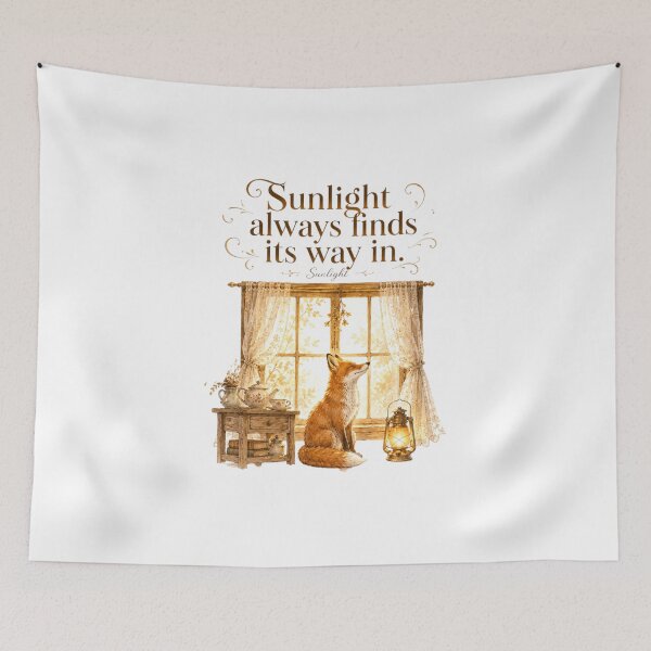 Item preview, Sunlight Always Finds Its Way In Vintage Fox Morning Light designed and sold by AQUILAKREO.