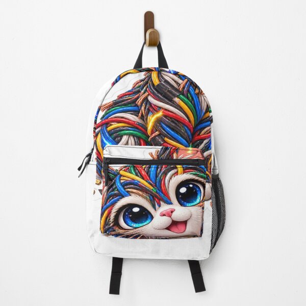 Item preview, Cute Electric Wire Cat Colorful Power Cable Sticker designed and sold by Genzfirevibes.