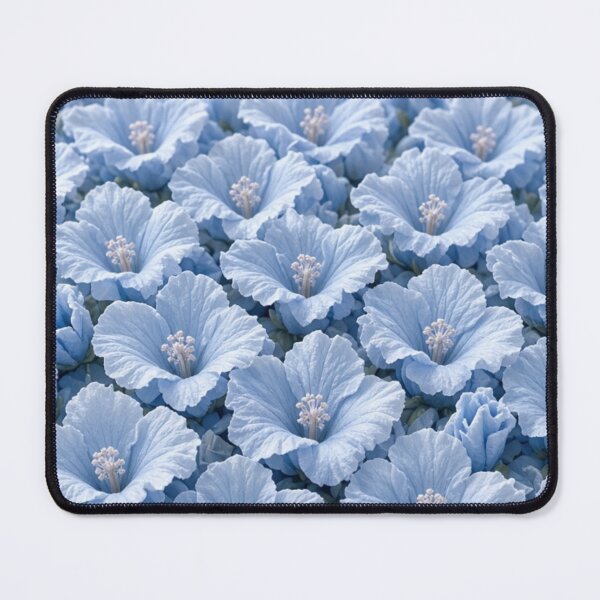 Item preview, Dense Baby Blue Floral Texture Field designed and sold by IntelliMindDesigns.