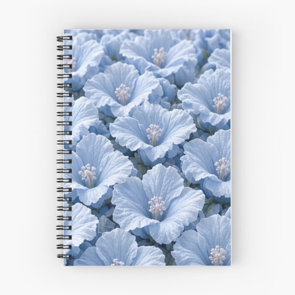 Item preview, Dense Baby Blue Floral Texture Field designed and sold by IntelliMindDesigns.