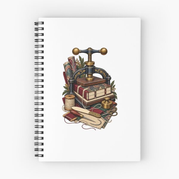 Item preview, Traditional Bookbinding Press Workshop designed and sold by UrbanCanvvas.