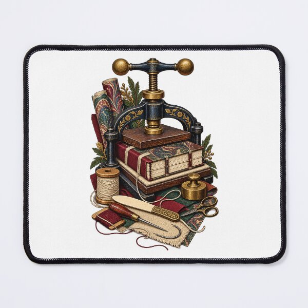 Item preview, Traditional Bookbinding Press Workshop designed and sold by UrbanCanvvas.