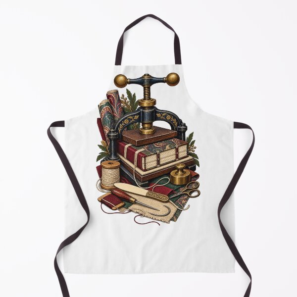Item preview, Traditional Bookbinding Press Workshop designed and sold by UrbanCanvvas.