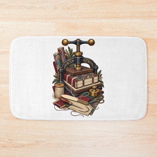 Item preview, Traditional Bookbinding Press Workshop designed and sold by UrbanCanvvas.