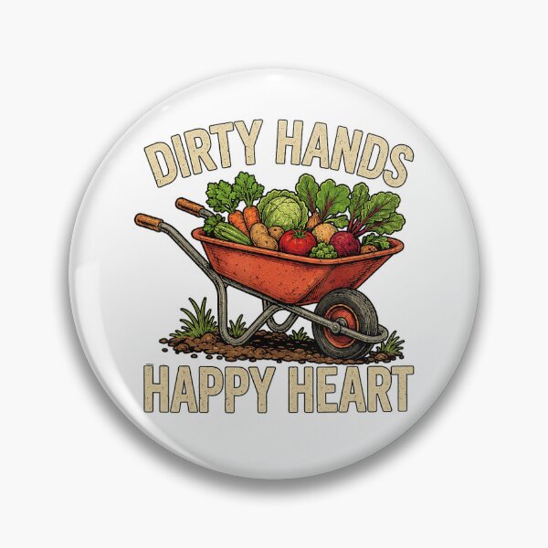 Item preview, Dirty Hands Happy Heart Vegetable Gardening Wheelbarrow designed and sold by NoeValdric.
