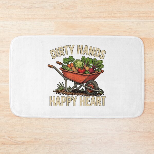 Item preview, Dirty Hands Happy Heart Vegetable Gardening Wheelbarrow designed and sold by NoeValdric.