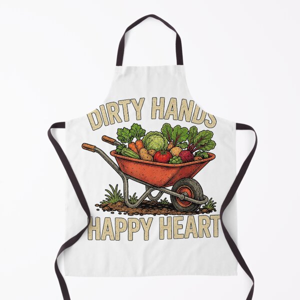 Item preview, Dirty Hands Happy Heart Vegetable Gardening Wheelbarrow designed and sold by NoeValdric.