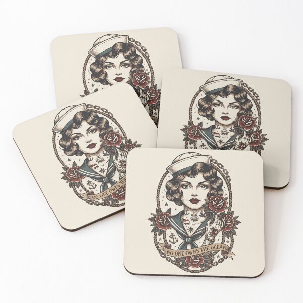 Item preview, The Tattooed Sailor Girl – Vintage American Traditional designed and sold by Maria Garcia´s.