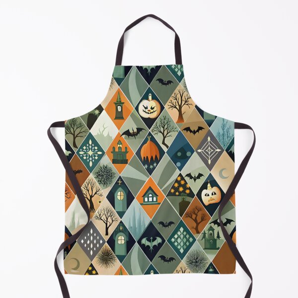 Item preview, Vintage Halloween Haunted House Diamond Pattern designed and sold by trendspatterns.