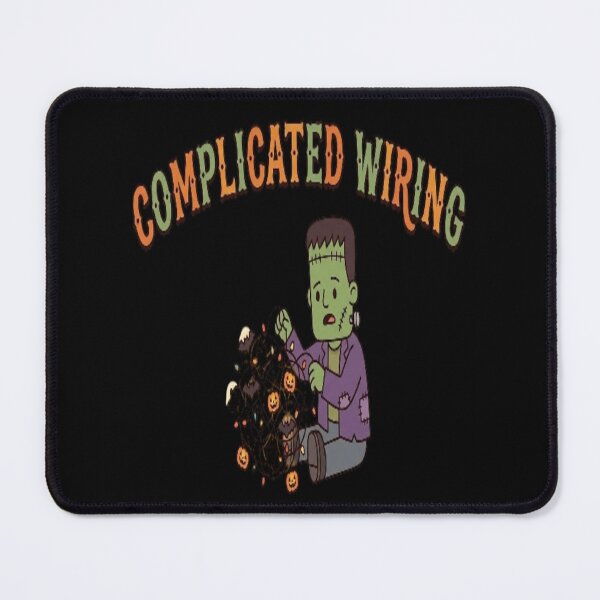 Item preview, Complicated Wiring - Funny Frankenstein Tangled Halloween Lights designed and sold by LUKOWEAR.