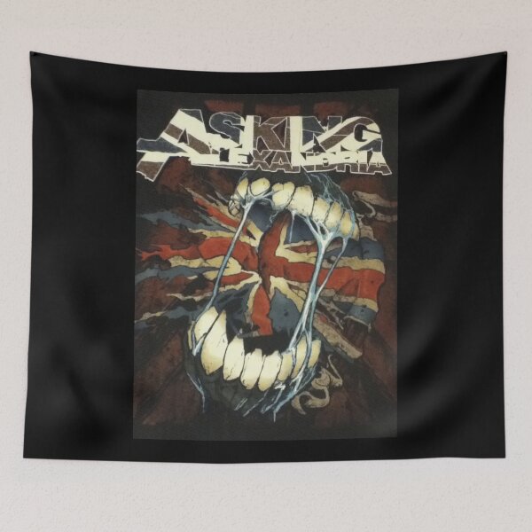 Item preview, Asking-Alexandria Metalcore Teeth Flag Graphic designed and sold by bernalddedict.