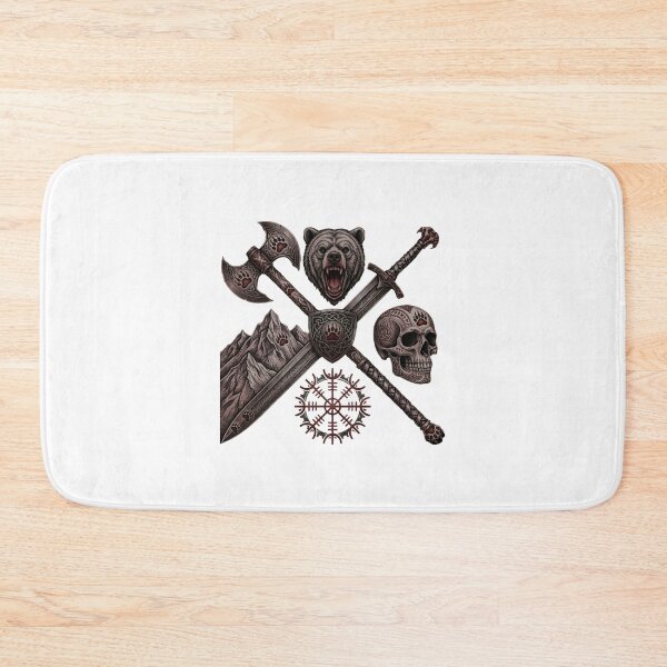 Item preview, D&D Barbarian Class: Crimson Rage Bear Totem Emblem designed and sold by Genkiess.
