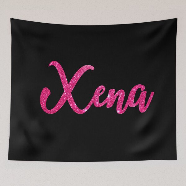Item preview, Xena Hot Pink Sparkly Personalised Name Design designed and sold by CamilasPrints.