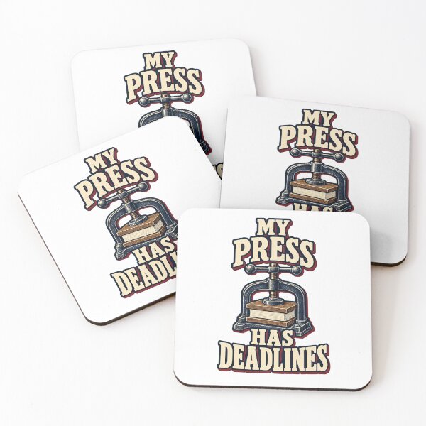 Item preview, My Press Has Deadlines Funny Bookbinder designed and sold by UrbanCanvvas.