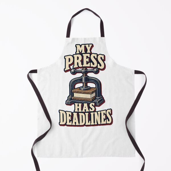 Item preview, My Press Has Deadlines Funny Bookbinder designed and sold by UrbanCanvvas.