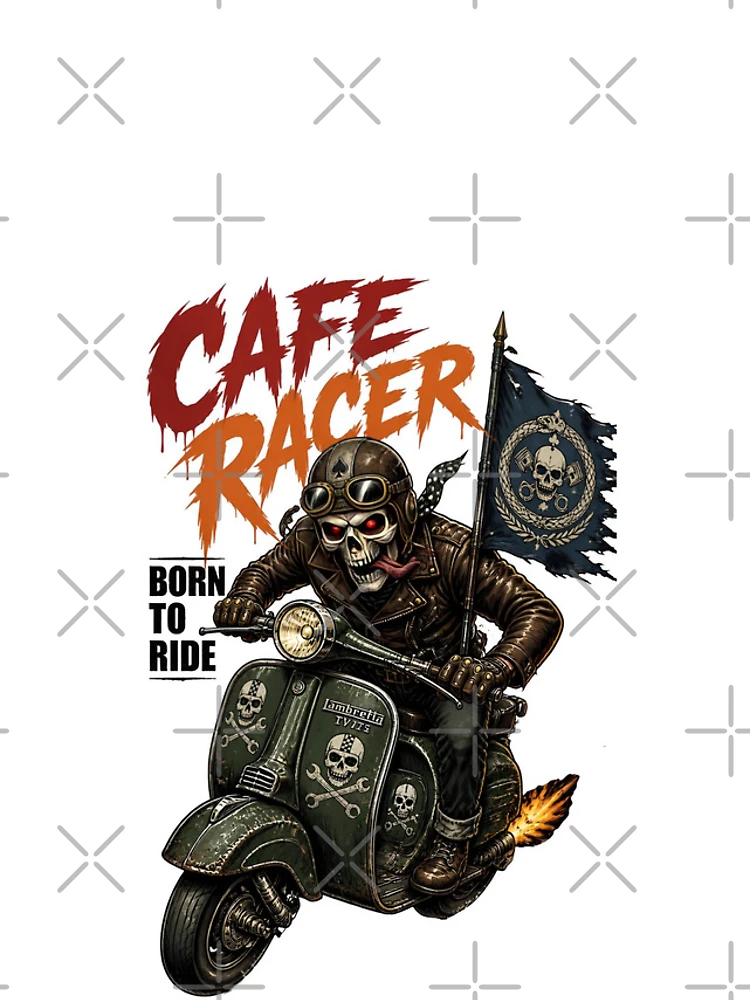 Thumbnail 4 of 4, iPhone Case, Cafe Racer Born To Ride designed and sold by Sovereign Supply Co..