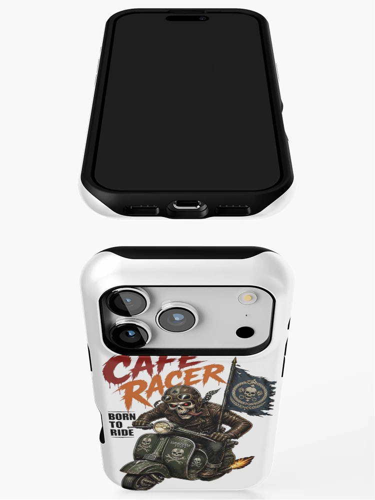 Thumbnail 3 of 4, iPhone Case, Cafe Racer Born To Ride designed and sold by Sovereign Supply Co..