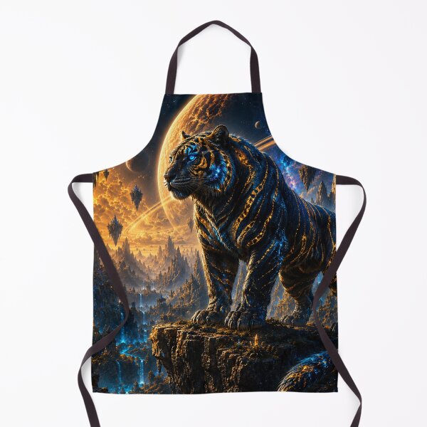 Item preview, Cosmic Tiger – Celestial Guardian of the Stars designed and sold by ZYVARENNE.