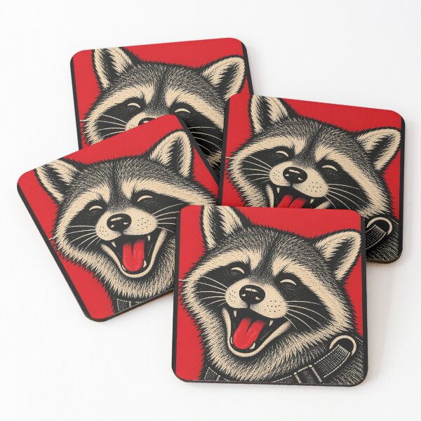 Item preview, Happy [RACOON] Tongue - Funny racoon With Tongue Out Vintage Pet Portrait  designed and sold by BRTHRCNK01.