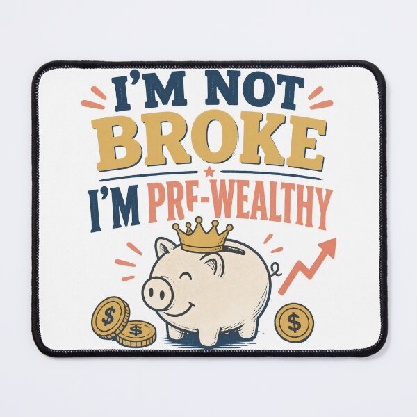 Item preview, I'm Not Broke I'm Pre-Wealthy T-Shirt — Light Version designed and sold by TheOddPrints.