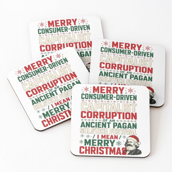 Item preview, Merry Capitalist Corruption Christmas Funny Karl Marx Holiday Satirical Xmas designed and sold by ZIGLWORKS.