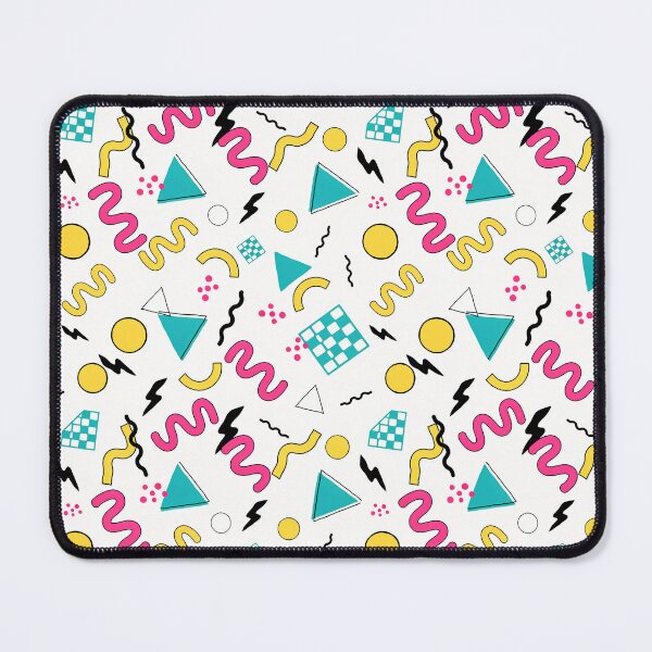 Item preview, Retro Memphis 90s Seamless Pattern – Neon Squiggles & Geometric Shapes designed and sold by brianj335.