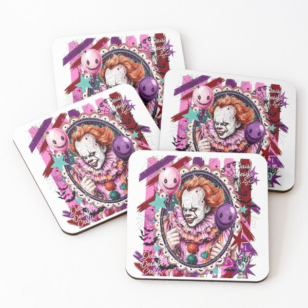 Item preview, Creepy Pink Clown Horror Carnival Art Design designed and sold by MichaelMo52883.