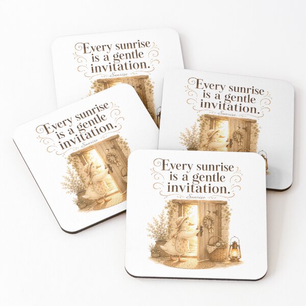 Item preview, Every Sunrise Is A Gentle Invitation Vintage Duck Cottagecore designed and sold by AQUILAKREO.