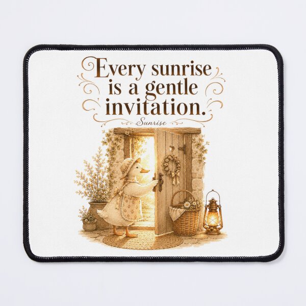 Item preview, Every Sunrise Is A Gentle Invitation Vintage Duck Cottagecore designed and sold by AQUILAKREO.