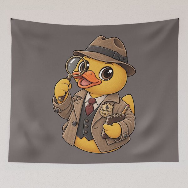 Item preview, Rubber Duck Detective – Vintage Edition designed and sold by BROHLine Studio.