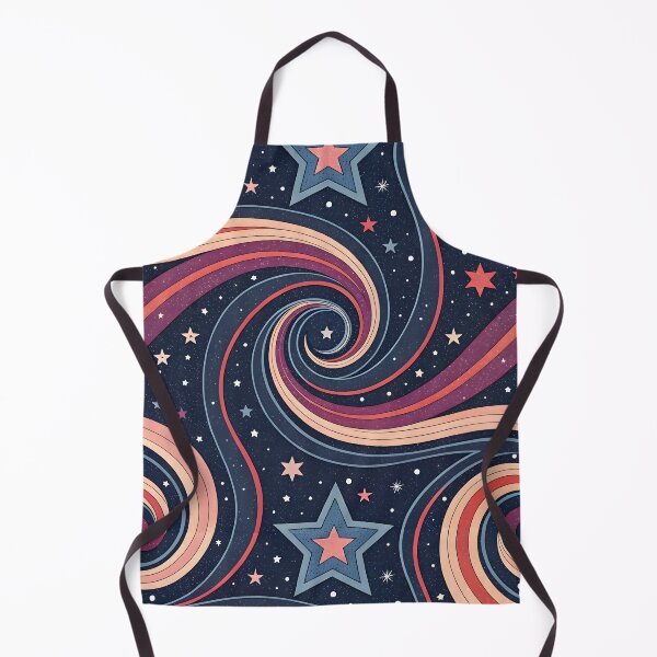 Item preview, Retro Cosmic Swirl Starry Galaxy Pattern designed and sold by trendspatterns.