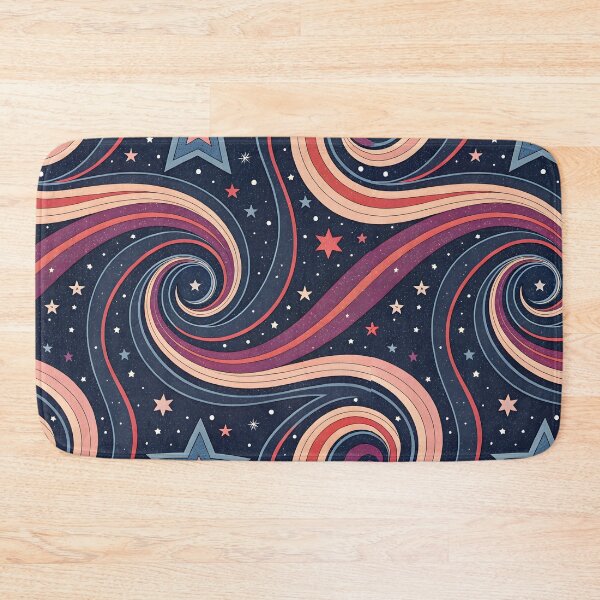 Item preview, Retro Cosmic Swirl Starry Galaxy Pattern designed and sold by trendspatterns.