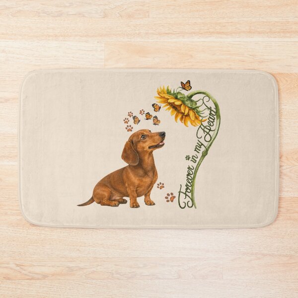 Item preview, Dachshund Sunflowers Forever In My Heart designed and sold by Cute & Sassy Custom Gifting Boutiques.