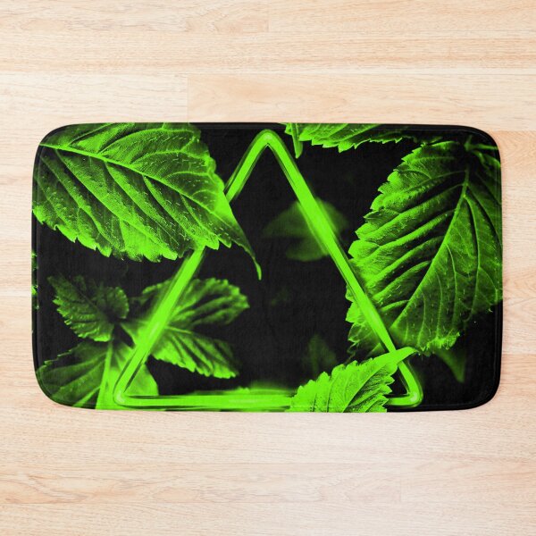 Item preview, Neon Green Triangle in Vivid Leaves designed and sold by Exodoi.