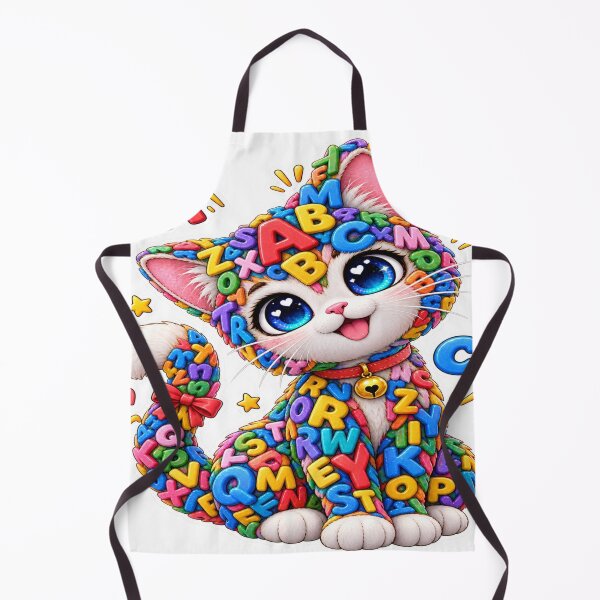 Item preview, Cute Alphabet Cat Colorful ABC Kawaii Sticker designed and sold by Genzfirevibes.