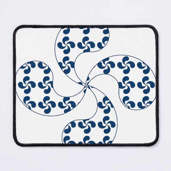 Item preview, Lauburu Mosaic — Geometric Fractal Pattern designed and sold by DONOSTIADESIGN.