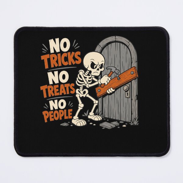 Item preview, No Tricks No Treats No People Funny Skeleton Halloween Introvert Humor Anti Social designed and sold by clothesy7.