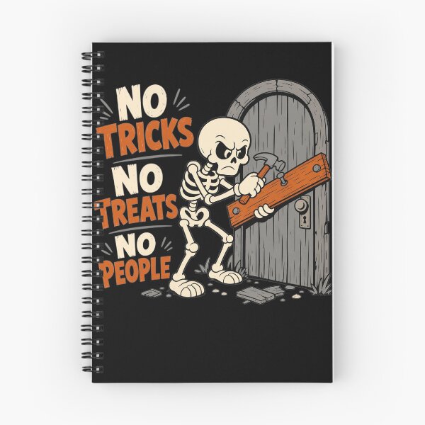 Item preview, No Tricks No Treats No People Funny Skeleton Halloween Introvert Humor Anti Social designed and sold by clothesy7.