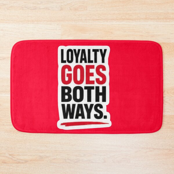 Item preview, Loyalty Goes Both Ways Bold Red and Black Typography Sticker designed and sold by Scro-Ciob-Shop.