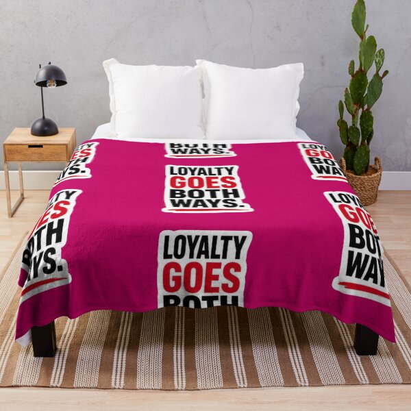 Item preview, Loyalty Goes Both Ways Bold Red and Black Typography Sticker designed and sold by Scro-Ciob-Shop.