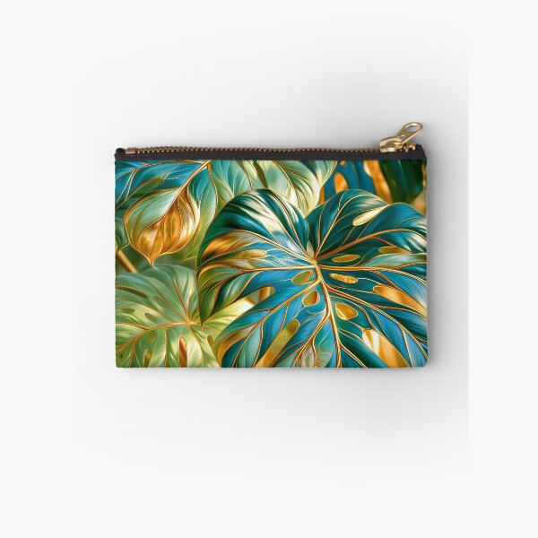 Item preview, Monstera Leaves in Blue and Green designed and sold by MargaretWiktor.