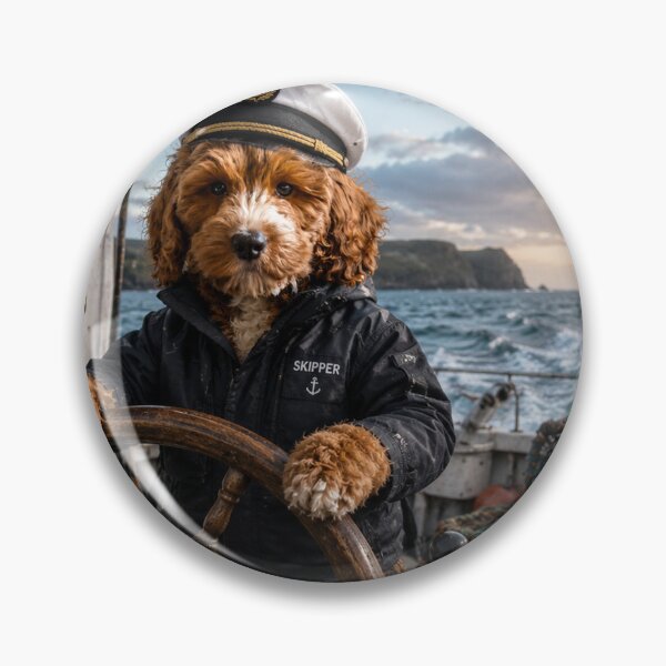 Item preview, Cockapoo Fisherman Skipper at the Helm designed and sold by Paul Thompson Photography.
